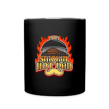 Grillmeister SMOKING HOT DAD Meat Eater Dad - Full Colour Mug - black - Front