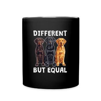 Chiens labrador LABRADOR DIFFÉRENTS MAIS ÉGAUX - Mug uni - noir - Devant