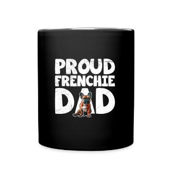 Bouledogue français Fan Marchandise Proud Frenchie - Mug uni - noir - Devant