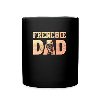 Frenchie DAD French Bulldog Lover - Full Colour Mug - black - Front