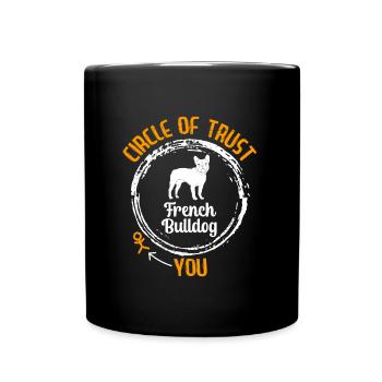 Bouledogue français CERCLE DE CONFIANCE Sture - Mug uni - noir - Devant