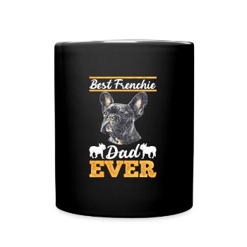 French Bulldog BEST FRENCHIE DAD EVER - Full Colour Mug - black - Front