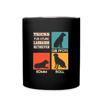 Propriétaire de Labrador ASTUCES POUR UN LABRADOR ROBUSTE - Mug uni - noir - Devant