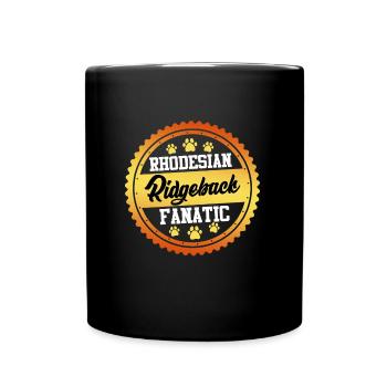 RHODESIAN RIDGEBACK FANATIC Dog Owners - Full Colour Mug - black - Front