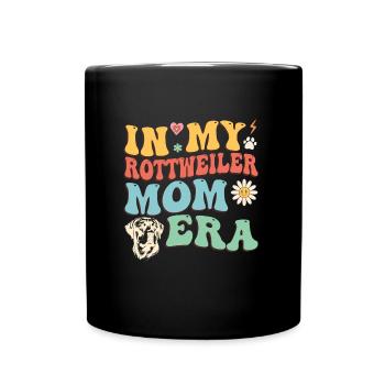Rottweiler IN MY ROTTWEILER MOM ERA Hundebesitzer - Tasse einfarbig - Schwarz - Vorne
