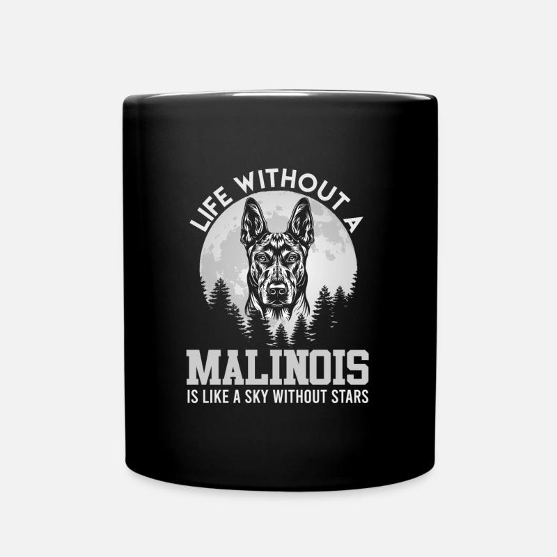 Berger Belge UNE VIE SANS MALINOIS - Mug uni - noir