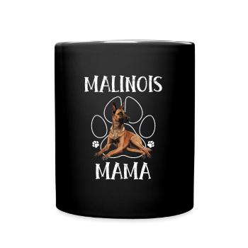 MALINOIS MAMA Hundebesitzerin Belgischer - Tasse einfarbig - Schwarz - Vorne