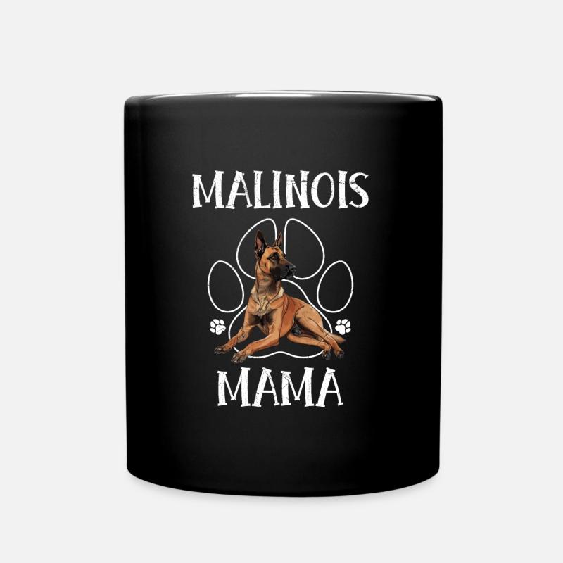 MALINOIS MAMA Propriétaire de chien belge - Mug uni - noir