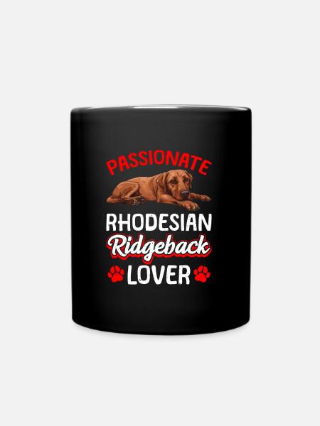 Ridgeback PASSIONNÉ DE RHODESIAN RIDGEBACK LOVER - Mug uni - noir