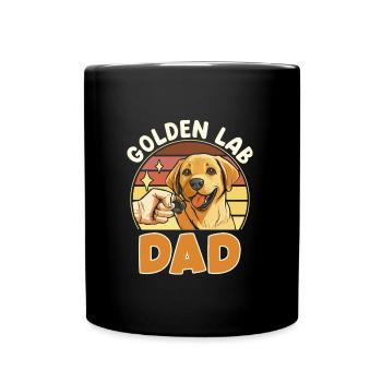 Labrador GOLDEN LAB DAD Labrador Besitzer - Tasse einfarbig - Schwarz - Vorne