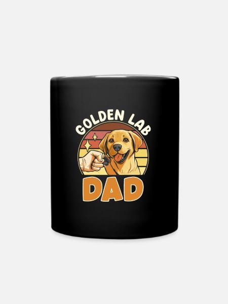 Labrador GOLDEN LAB PAPA Propriétaire du Labrador - Mug uni - noir