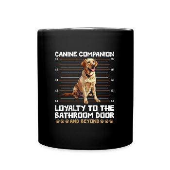 Labrador Owner Canine Companion Loyalty - Full Colour Mug - black - Front