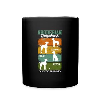 GUIDE D’ENTRAÎNEMENT RHODESIAN RIDGEBACK Drôle - Mug uni - noir - Devant