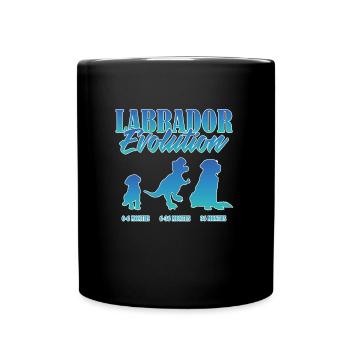 LABRADOR EVOLUTION Labrador Propriétaire Drôle - Mug uni - noir - Devant