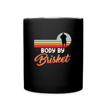Meat Eater BODY BY BRISKET Meat Lovers - Full Colour Mug - black - Front