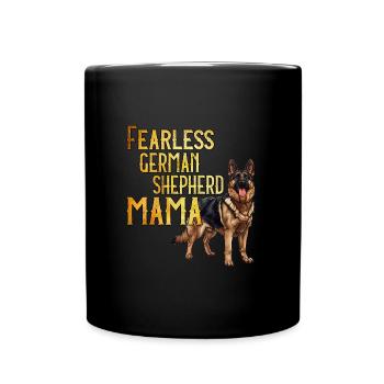 Hundemama STARKE DEUTSCHE SCHÄFERHUND MAMA - Tasse einfarbig - Schwarz - Vorne