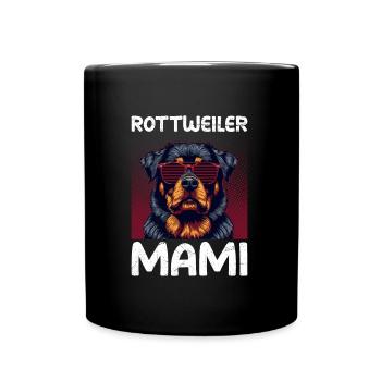 ROTTWEILER MUMMY Propriétaire de Rottie Ami Rottweiler - Mug uni - noir - Devant