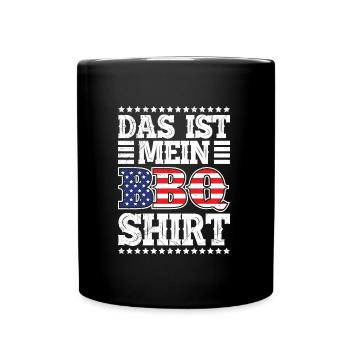 Grillmeister This is my Meat Smoking Shirt USA - Full Colour Mug - black - Front
