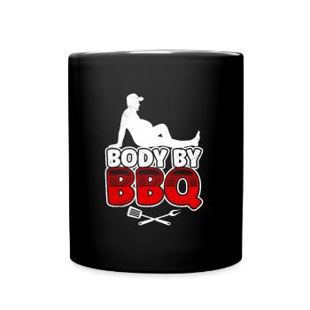 Barbecue Body by BBQ Carnivore Funny - Full Colour Mug - black - Front