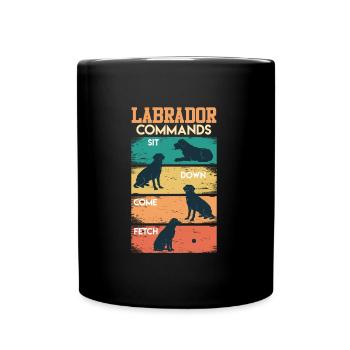 Labrador COMMANDOS Labrador Lover Drôle - Mug uni - noir - Devant