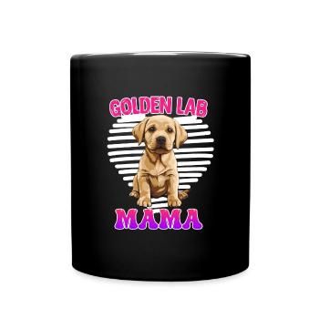 Golden Labrador Maman Golden Lab Maman Labrador - Mug uni - noir - Devant