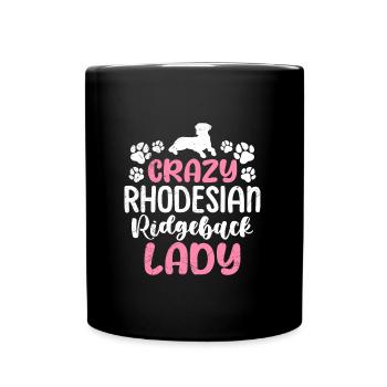 Ridgeback CRAZY RHODESIAN RIDGEBACK LADY Maman Chien - Mug uni - noir - Devant