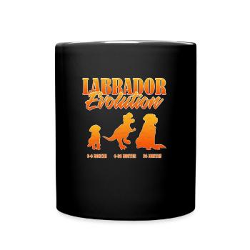 LABRADOR EVOLUTION Labrador Propriétaire Drôle - Mug uni - noir - Devant