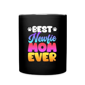 Neufundländer BEST NEWFIE MOM EVER Neufundländer - Tasse einfarbig - Schwarz - Vorne