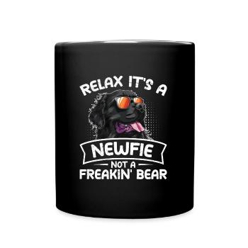 Terre-Neuve DÉTENDEZ-VOUS, C’EST UN NEWFIE, PAS UN OURS - Mug uni - noir - Devant