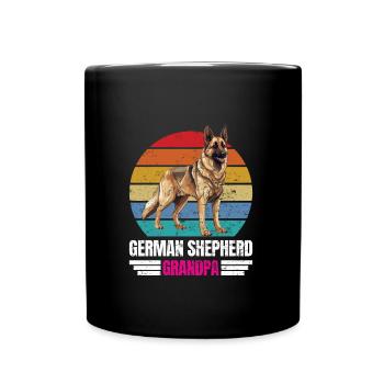 Deutscher Schäferhund GRAND-PÈRE BERGER ALLEMAND - Mug uni - noir - Devant