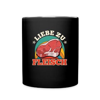 Carnivore LOVE FOR MEAT Meat Fan - Mug uni - noir - Devant