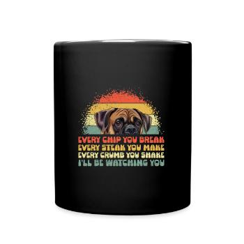 Boxer Dog CHAQUE PUCE QUE VOUS CASSEZ Boxer allemand - Mug uni - noir - Devant