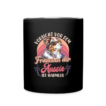 Berger australien MÉFIEZ-VOUS DE LA MAÎTRESSE - Mug uni - noir - Devant
