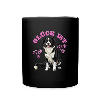 Propriétaire de Border Collie LA CHANCE EST BORDER COLLIE - Mug uni - noir - Devant