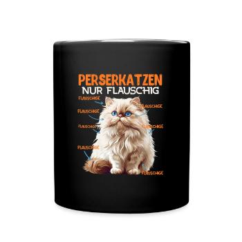 CHATS PERSANS UNIQUEMENT CHAT PERSAN MOELLEUX - Mug uni - noir - Devant