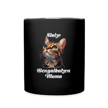 Bengalkatzen STOLZE BENGALKATZEN MAMA Bengal - Tasse einfarbig - Schwarz - Vorne