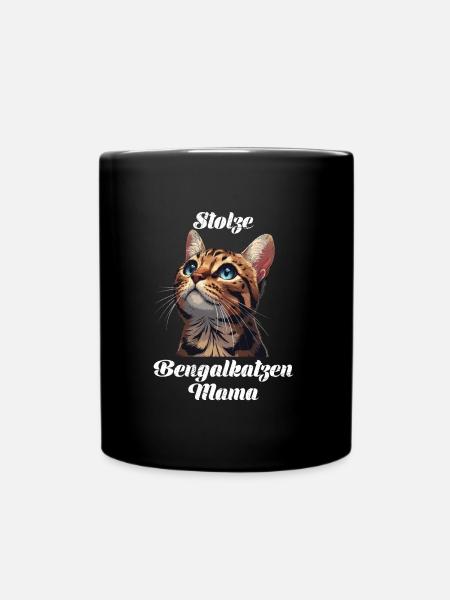 Chats du Bengale FIER CHAT DU BENGALE MAMAN Bengale - Mug uni - noir