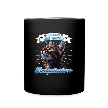 Le propriétaire du chat AIME JUSTE LES CHATS BENGAL - Mug uni - noir - Devant
