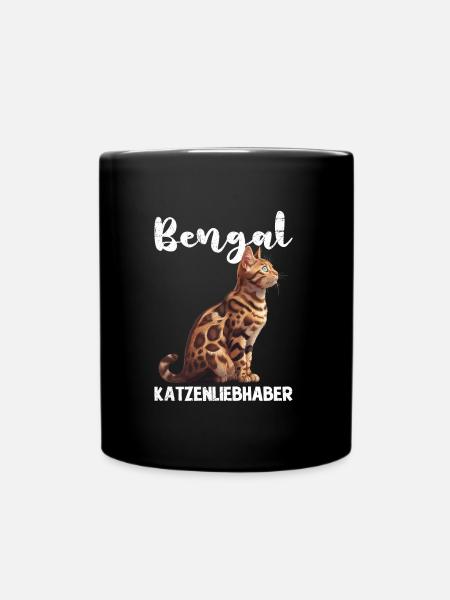 Propriétaire de chat Bengal BENGAL CAT LOVER - Mug uni - noir