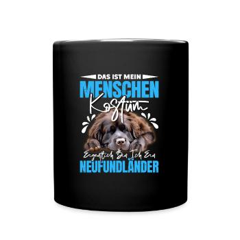 Newfie C’EST MON COSTUME HUMAIN JE SUIS UN - Mug uni - noir - Devant