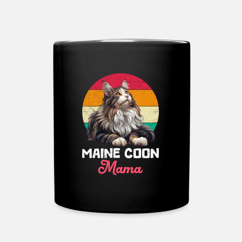 Maine Coon Owner MAINE COON MAMA Main Coon - Full Colour Mug - black