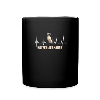 Siamkatzen Siam KATZENLIEBHABER Lustiges - Tasse einfarbig - Schwarz - Vorne