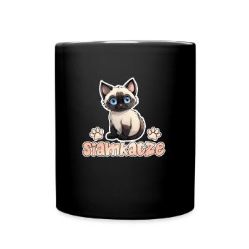 Siamese Cats SIAMESE Cat Owner Siamese Cat - Full Colour Mug - black - Front