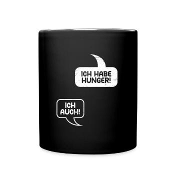 Pregnant women I'M HUNGRY! ME TOO! Expectant - Full Colour Mug - black - Front