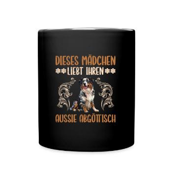 Berger australien CETTE FILLE L’AIME - Mug uni - noir - Devant