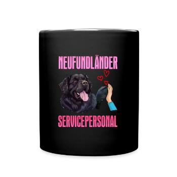 Newfie Owner NEWFOUNDLAND SERVICE STAFF - Full Colour Mug - black - Front