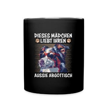 Berger australien CETTE FILLE L’AIME - Mug uni - noir - Devant