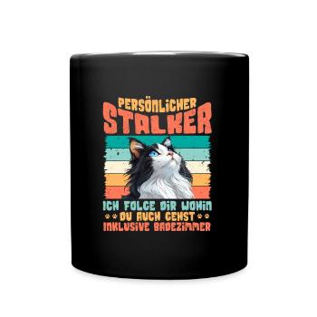 Turkish Van PERSONAL STALKER I FOLLOW YOU Funny - Full Colour Mug - black - Front