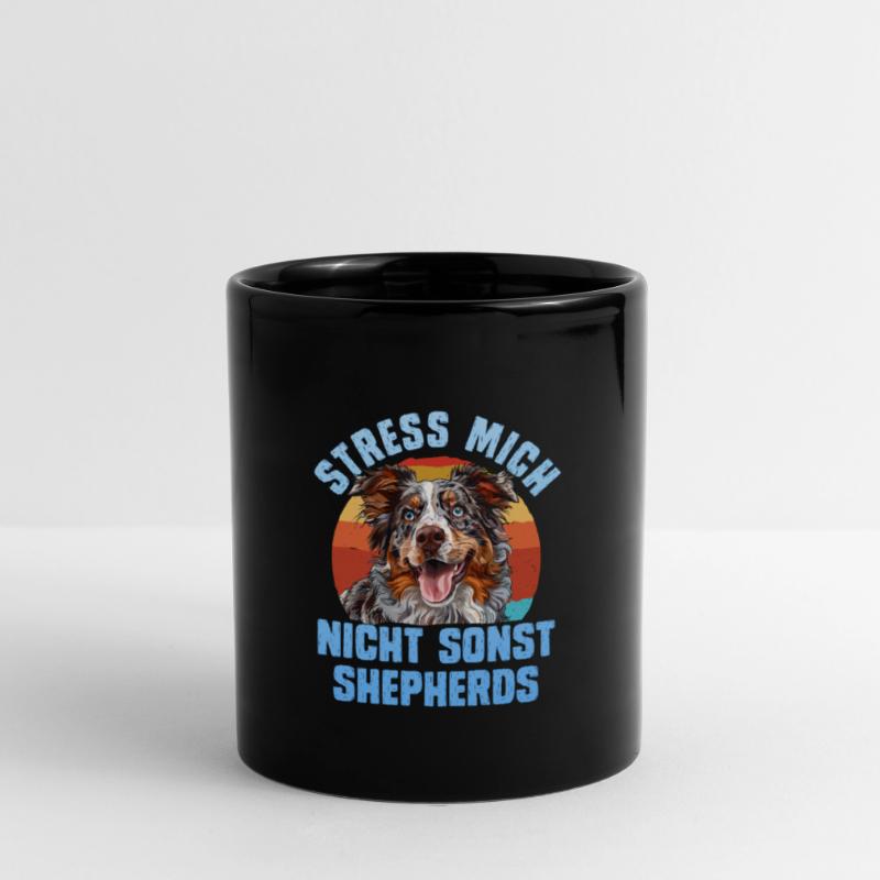 Aussie STRESS ME NOT ELSE SHEPHERDS Funny Full Colour Mug