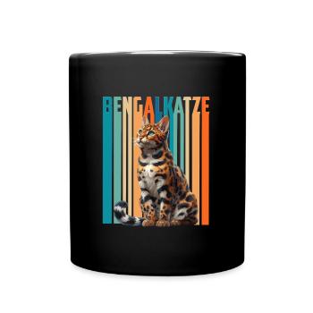 BENGAL CAT Vintage Bengal Cat Propriétaire - Mug uni - noir - Devant